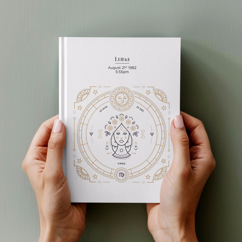 Personalised Astrology Birth Chart Book | White Hardcover