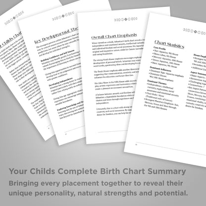 Personalised Baby Birth Chart Book | Children's Astrology Book