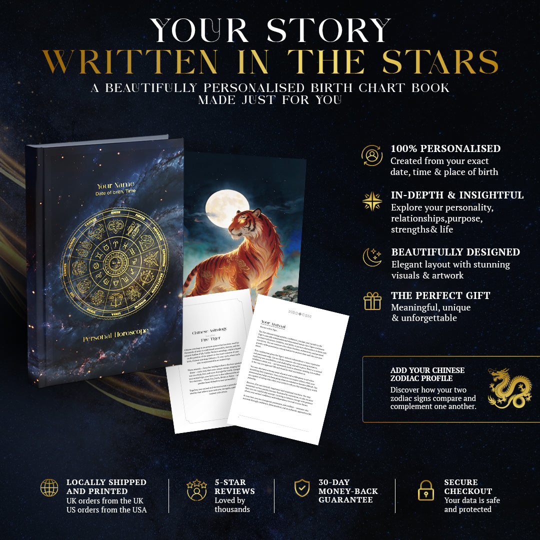 Personalised Birth Chart Book | Space Cover Astrology Gift