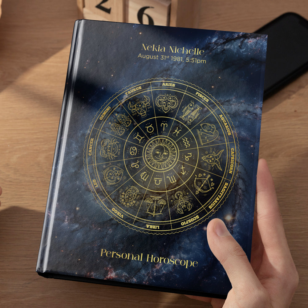 Personalised Birth Chart Book | Space Cover Astrology Gift