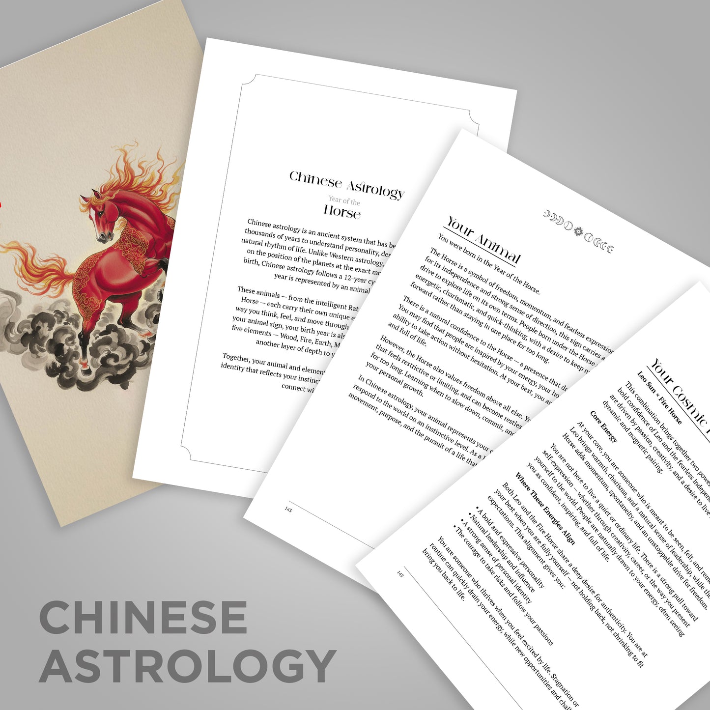 Custom Birth Chart & Astrology Reading – Personalised White Hardback Edition