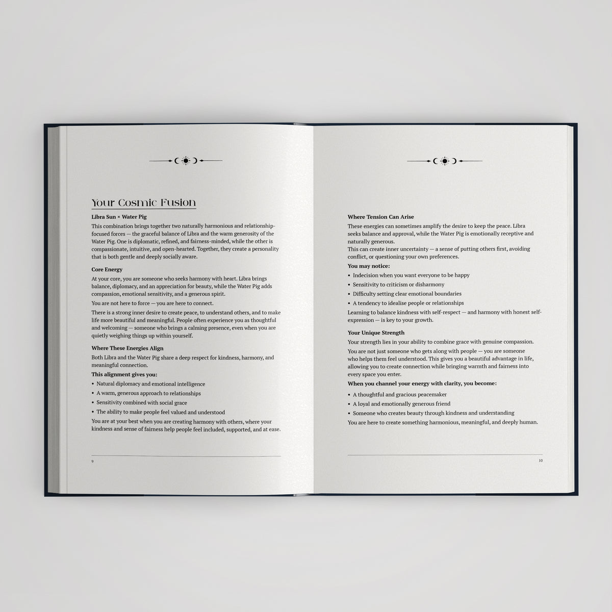 Personalised Birth Chart Book | Space Cover Astrology Gift
