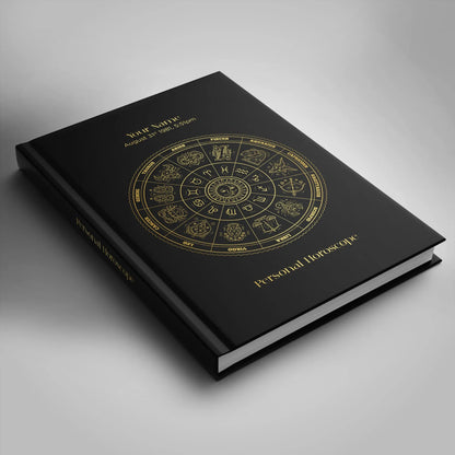 Personalised Birth Chart Book | Black Cover Astrology Gift