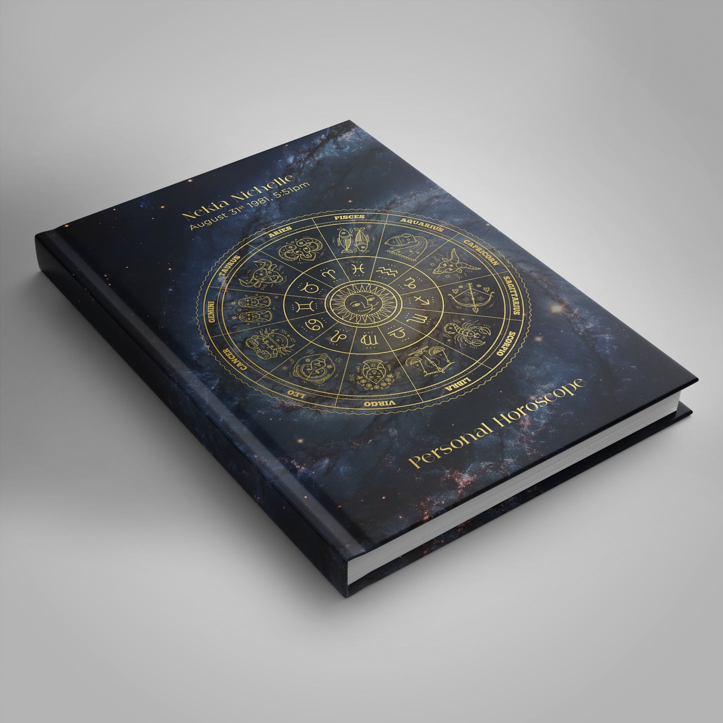 Birth Chart Custom Astrology Reading Personalised Hardback Book