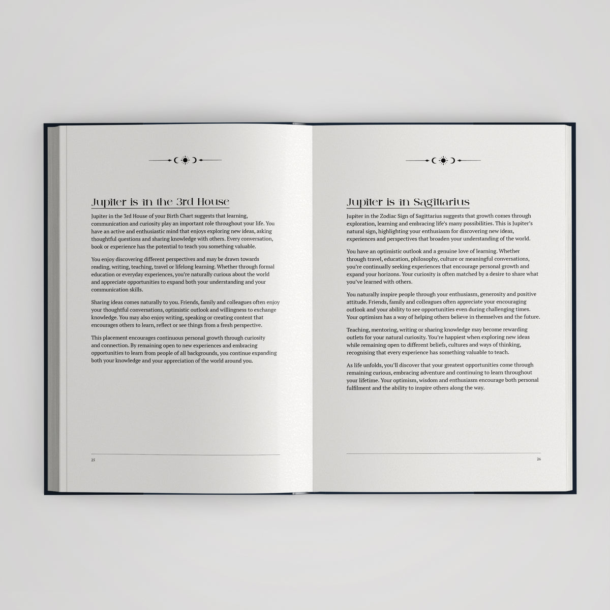 Personalised Birth Chart Book | Space Cover Astrology Gift