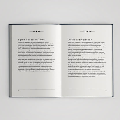 Personalised Birth Chart Book | Space Cover Astrology Gift