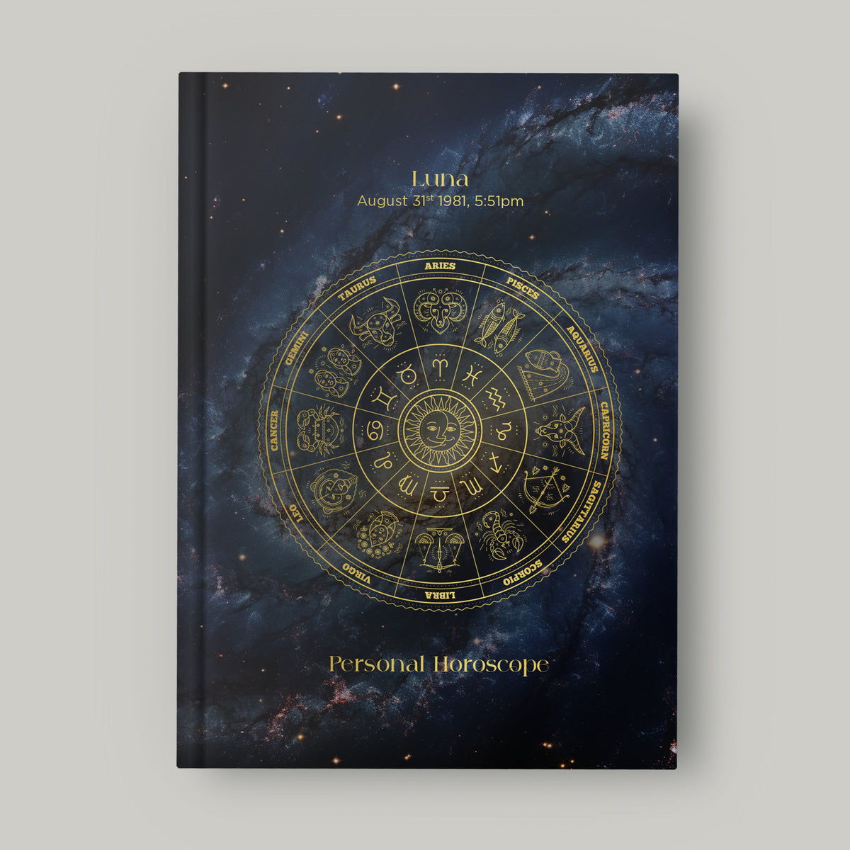 Personalised Birth Chart Book | Space Cover Astrology Gift