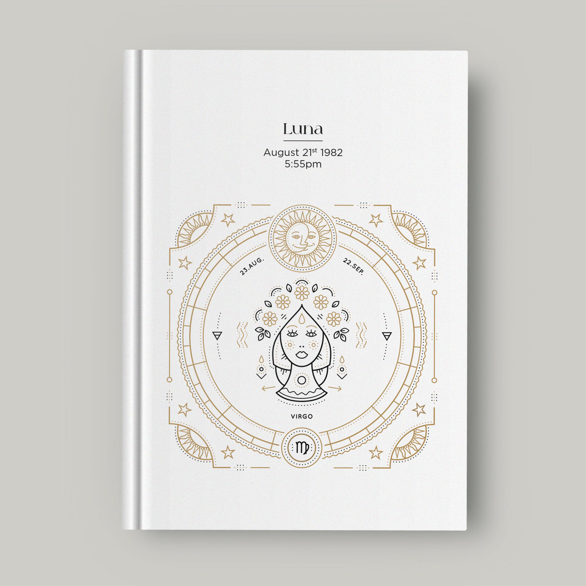 Personalised Astrology Birth Chart Book | White Hardcover