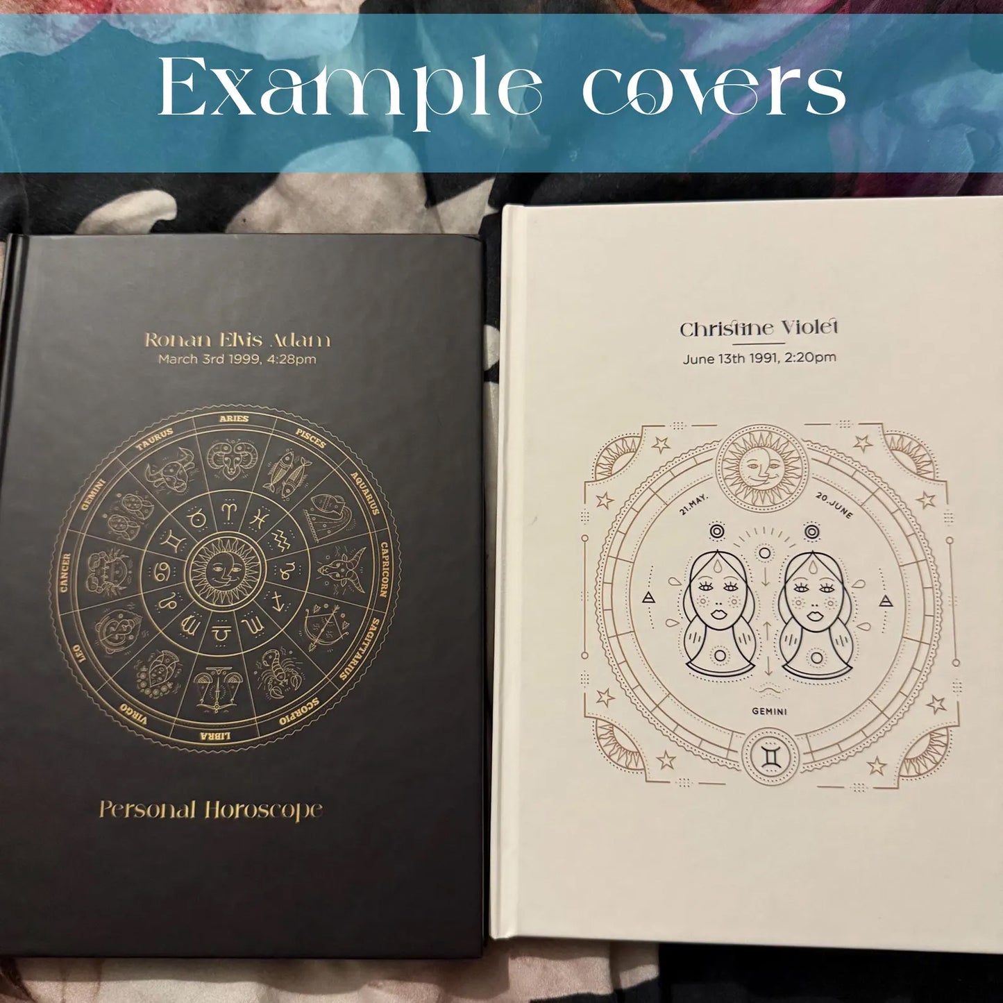 Birth Chart Custom Astrology Reading Personalised Black Cover Hardback Book