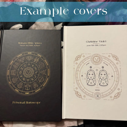Personalised Birth Chart Book | Black Cover Astrology Gift